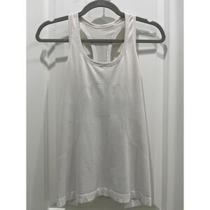 Lululemon White Swiftly Tech Racerback Tank Sz 6